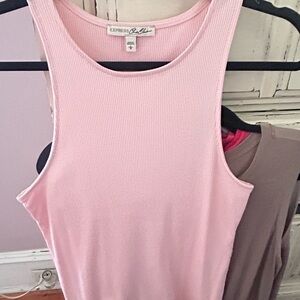 Express Light Pink Sleeveless Tank Top